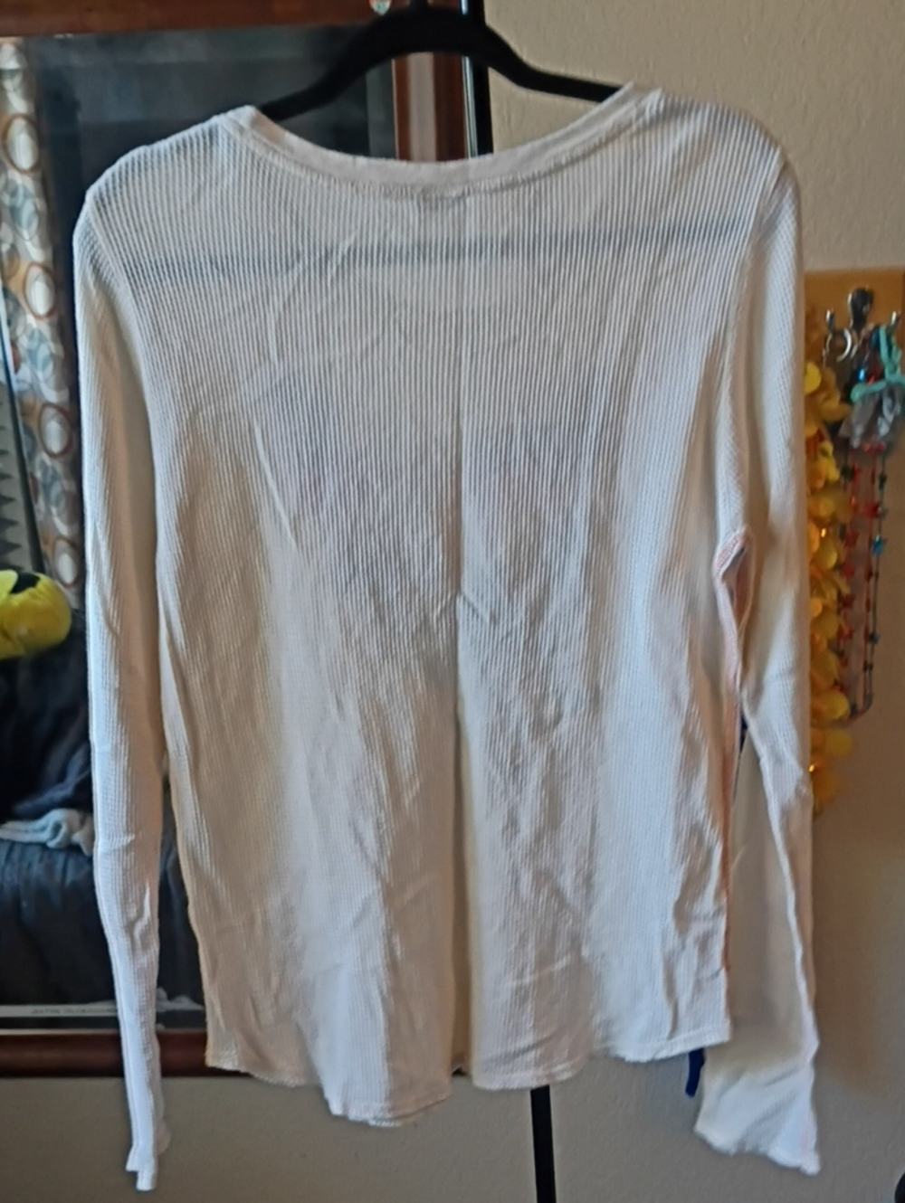 Lucky Brand Embroidered Waffle‑Knit Top - Picture 2 of 5